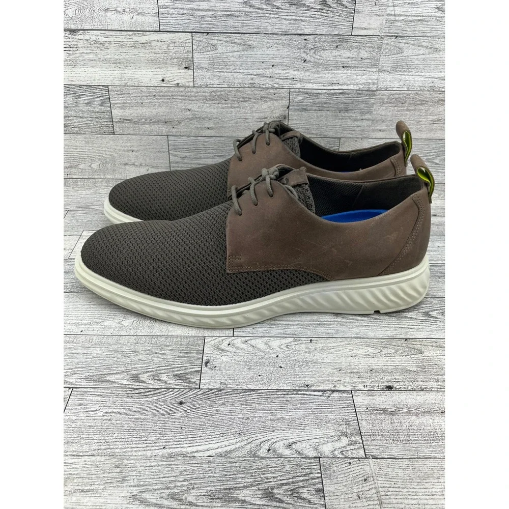 ECCO ST.1 Hybrid Lite Men Brown Leather Mesh Oxford Sneaker 837264 Size 45 US 11